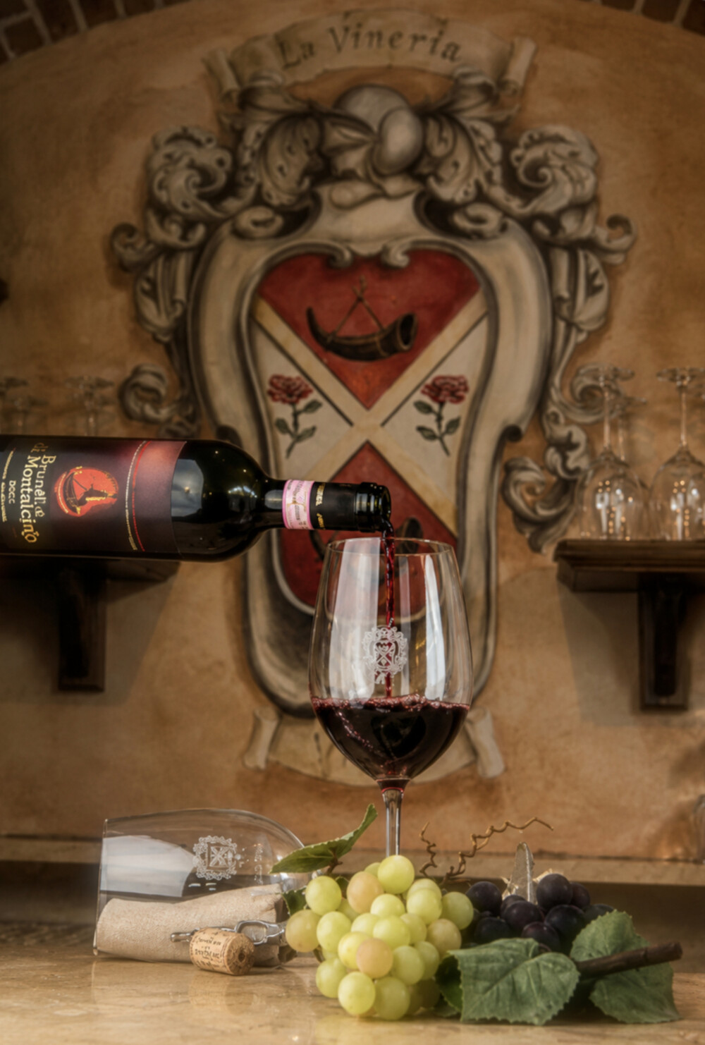 Vino Santa Barbara nel calice